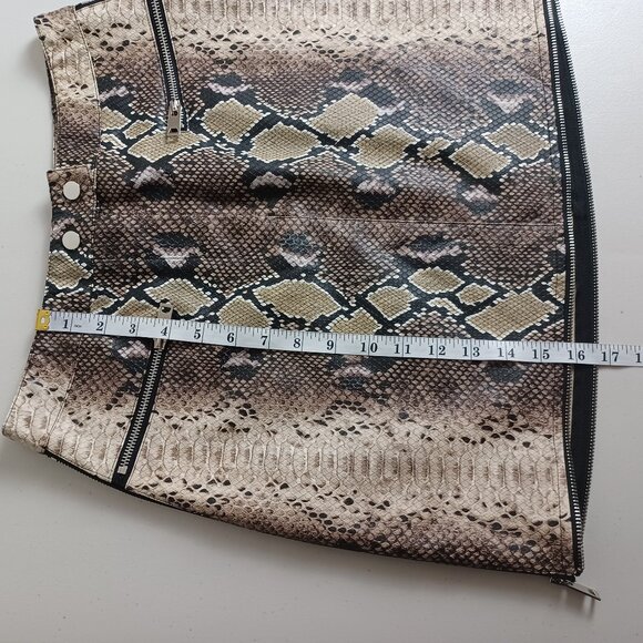 I.AM.GIA Faux Snakeskin Mini Skirt - Picture 13 of 16